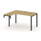 Стол-надставка на опорную тумбу левый Рива CONCEPT CN.OSAN-001L Дуб Винченцо Антрацит