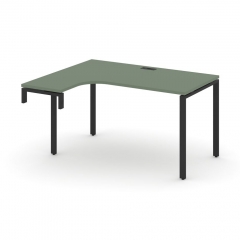 Стол-надставка на опорную тумбу левый Рива CONCEPT CN.OSAN-001L Кобо Черный