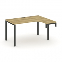 Стол-надставка на опорную тумбу правый Рива CONCEPT CN.OSAN-001R Дуб Винченцо Черный