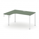 Стол-надставка на опорную тумбу левый Рива CONCEPT CN.OSAN-002L Сандал Янтарный Белый