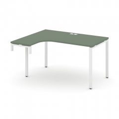 Стол-надставка на опорную тумбу левый Рива CONCEPT CN.OSAN-002L Сандал Янтарный Белый