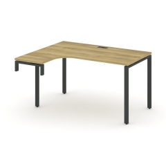 Стол-надставка на опорную тумбу левый Рива CONCEPT CN.OSAN-002L Дуб Винченцо Черный