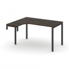 Стол-надставка на опорную тумбу левый Рива CONCEPT CN.OSAN-002L Дуб Мали Черный