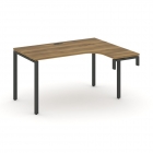 Стол-надставка на опорную тумбу правый Рива CONCEPT CN.OSAN-002R Сандал Янтарный Черный