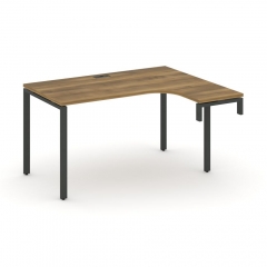 Стол-надставка на опорную тумбу правый Рива CONCEPT CN.OSAN-002R Сандал Янтарный Черный