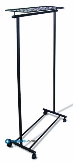 Вешалка напольная на колесах Мебелик М 9 Чёрный