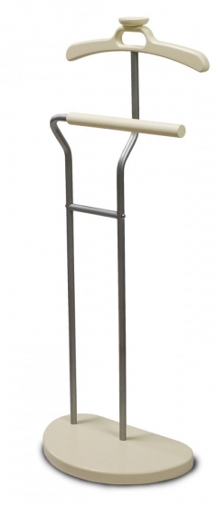 Вешалка костюмная Мебелик Д 10 Металлик/Слоновая кость