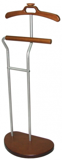 Вешалка костюмная Мебелик Д 10 Металлик/средне-коричневый