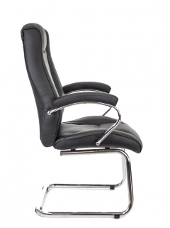 Кресло для посетителей Everprof King CF экокожа Черный