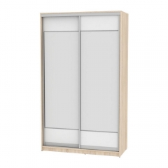 Шкаф-купе Аларти B-220х135х60-3ДСС-Белый-D8D8