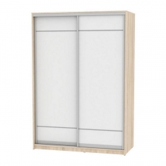 Шкаф-купе Аларти B-220х160х60-2ДСС-Белый-D7D7