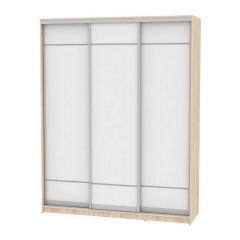 Шкаф-купе Аларти B-220х180х60-2ДСС-Белый-D7D7D7