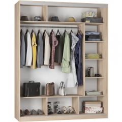 Шкаф-купе Аларти B-220х180х60-2ДСС-D7D8D7