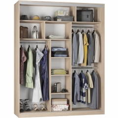 Шкаф-купе Аларти B-220х180х60-3ЯШТ-D9D9D9