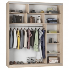 Шкаф-купе Аларти B-220х200х60-1ЯШТ-ЯШС-D9D10D9