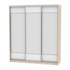 Шкаф-купе Аларти B-220х200х60-2ДСС-Белый-D8D8D8