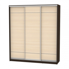 Шкаф-купе Аларти B-220х200х60-3Венге-ДМ-D7D7D7