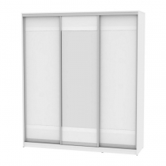 Шкаф-купе Аларти B-220х200х60-3Белый-D9D10D9