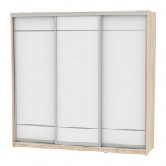 Шкаф-купе Аларти B-220х235х60-3ДСС-Белый-D7D7D7