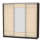 Шкаф-купе Аларти B-220х235х60-3Венге-ДМ-D7D8D7