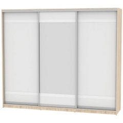 Шкаф-купе Аларти B-220х270х60-1ДСС-Белый-D9D10D9