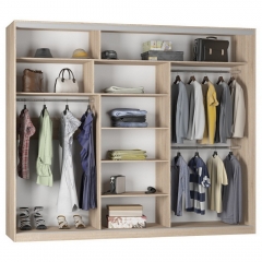 Шкаф-купе Аларти B-220х270х60-3ЯАТ-ЯАС-D7D7D7