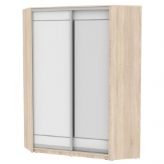 Шкаф-купе Аларти YA-198х1250-2ДСС-Белый-D1D2