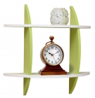 Полка Матрица навесная 4 Белый/Лайм