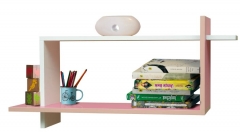 Полка Матрица навесная 7 Белый/Ярко-розовый