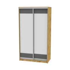 Шкаф-купе Аларти B-230х120х60-2ДВ-Графит-D8D8