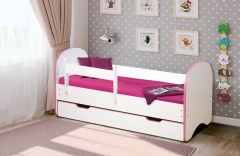 Кровать детская Матрица Радуга с 1 ящиком 8001600 Светло-розовый