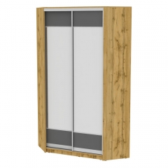 Шкаф-купе Аларти БеллаH92300х1153х1153ДВ-Графит-D8D8