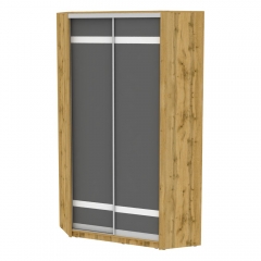 Шкаф-купе Аларти БеллаH92300х1153х1153ДВ-Графит-D9D9