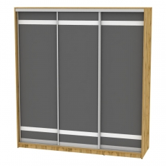 Шкаф-купе Аларти B-220х180х60-2ДВ-Графит-D9D9D9