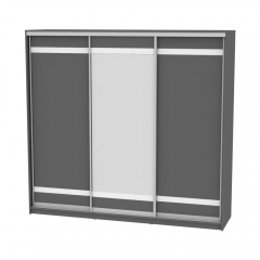 Шкаф-купе Аларти B-220х235х60-2Графит-D9D10D9