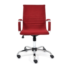 Кресло Tetchair URBAN-LOW флок , бордовый, 10