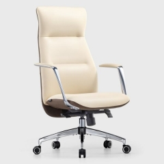 Эргономичное кресло руководителя Eureka Eureka OC08-OW, белое