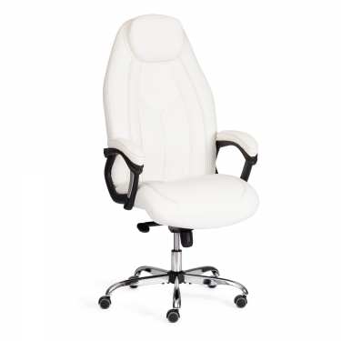 Кресло Tetchair BOSS Lux кож/зам, белый, 36-01
