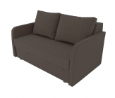 Диван Berhouse Классик с подлокотниками Berhouse Цвет фасада Коричневый Велюто 23 Тип Прямой Материал фасада Металл/Велюр