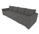 Диван угловой Berhouse Фиеста Трансформер П- побразный с подлокоткиками Berhouse Цвет фасада Темно серый Велюто 32 Тип Левый/правый Материал