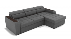 Диван Berhouse Манчестер ЗР Цвет фасада Светло серый Тип Левый/правый Материал фасада Металл/Велюр