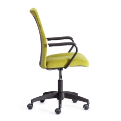 Кресло Tetchair STAFF флок/ткань, олива/серый, 23/W-12
