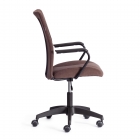 Кресло STAFF Tetchair STAFF флок/ткань, коричневый/черный, 6/W-11