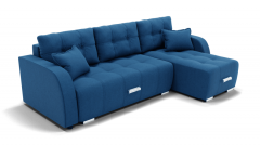 Диван Berhouse Нью-Йорк-3 угол левый/правый ЗР Цвет фасада Синий Тип Левый/правый Материал фасада Металл/Велюр