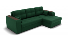 Диван Berhouse Сенатор-3 ППУ угол левый/правый ЗР Цвет фасада Зеленый Тип Левый/правый Материал фасада Металл/Велюр