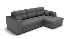 Диван Berhouse Сенатор-3 ППУ угол левый/правый ЗР Цвет фасада Светло серый Тип Левый/правый Материал фасада Металл/Велюр