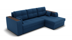Диван Berhouse Сенатор-3 ППУ угол левый/правый ЗР Цвет фасада Синий Тип Левый/правый Материал фасада Металл/Велюр