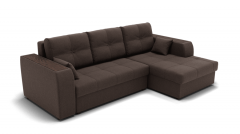 Диван Berhouse Сенатор-3 ППУ угол левый/правый ЗР Цвет фасада Коричневый Тип Левый/правый Материал фасада Металл/Велюр