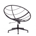 Кресло Tetchair CLOUDE рогожка/металл, 97х98х90-96см, коричневый, 3М7-147