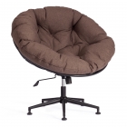 Кресло Tetchair CLOUDE рогожка/металл, 97х98х90-96см, коричневый, 3М7-147
